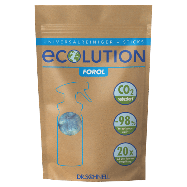 ecolution forol sticks pulbriline universaalne puhastusvahend lahustuvates portsjonikotikestes